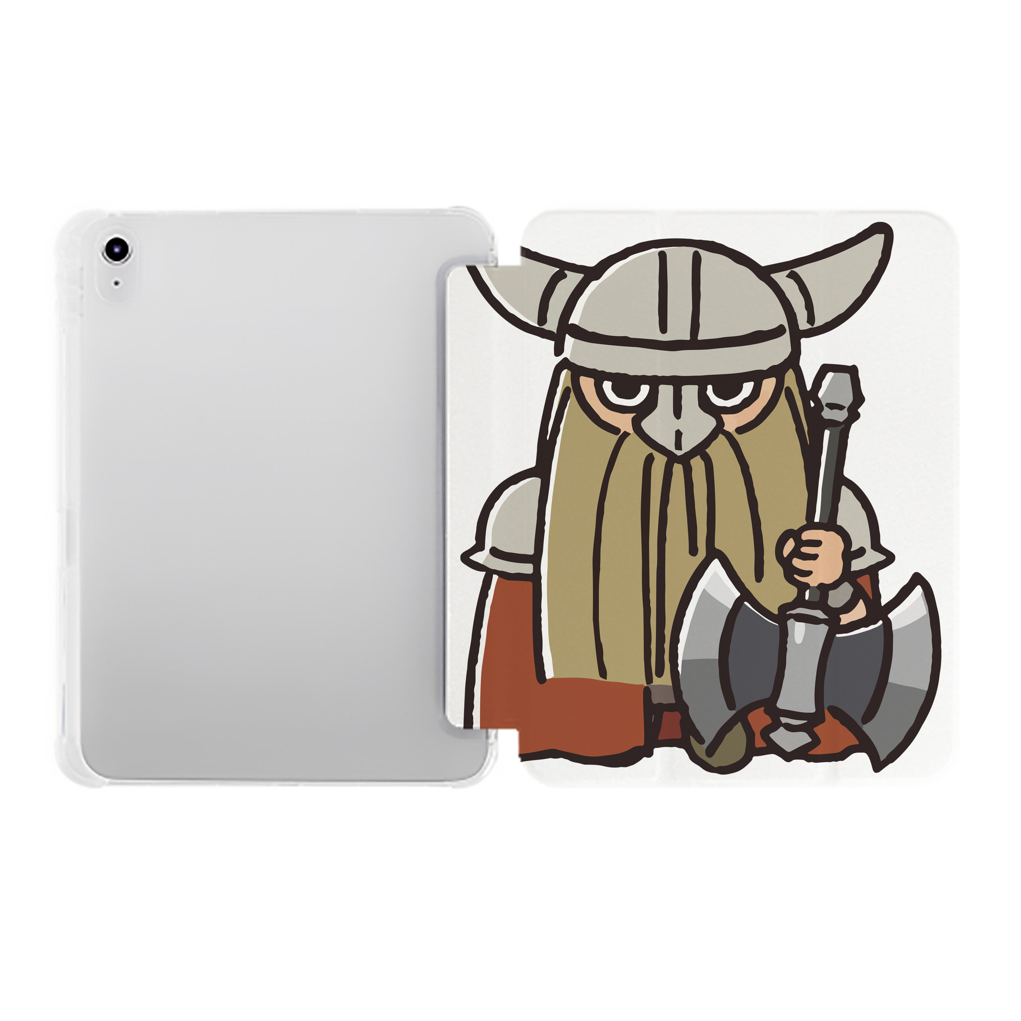 （画像用） 葬送のフリーレン Frieren IPad ケース ペン収納付き 三つ折りスタンド PUレザー×シリコン 対応機種9.5/10.5/10.9インチ